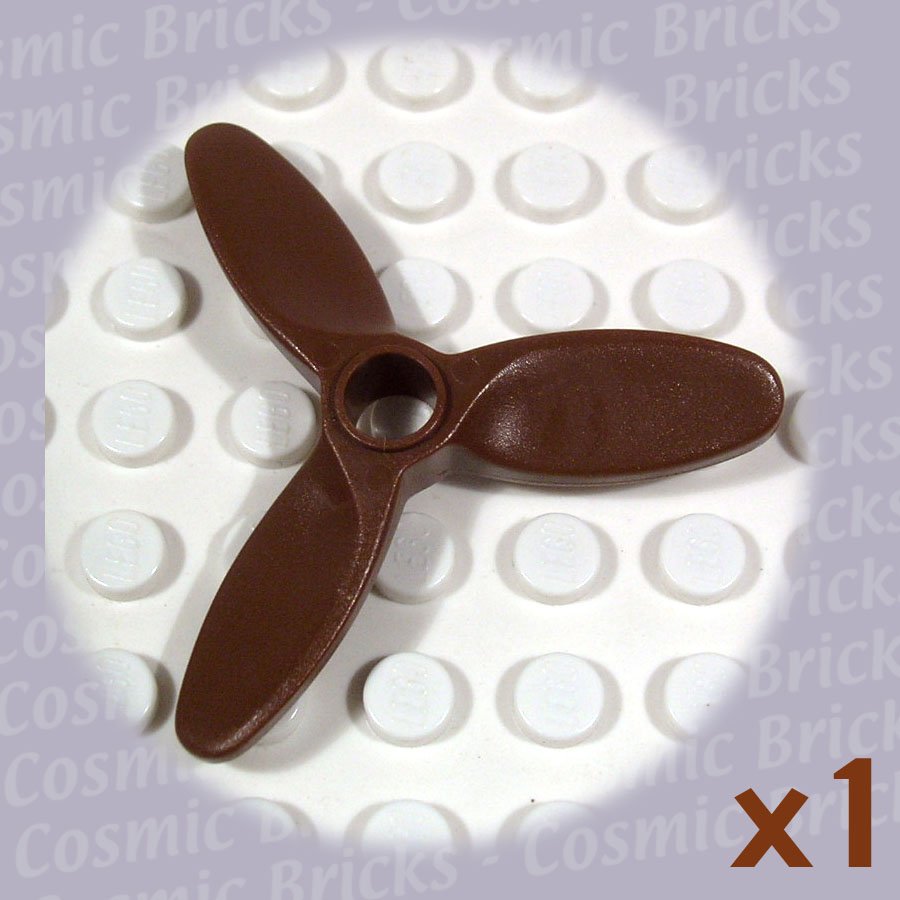 LEGO Brown Propeller 3 Blade 5.5 Diameter 4617 (single,N)