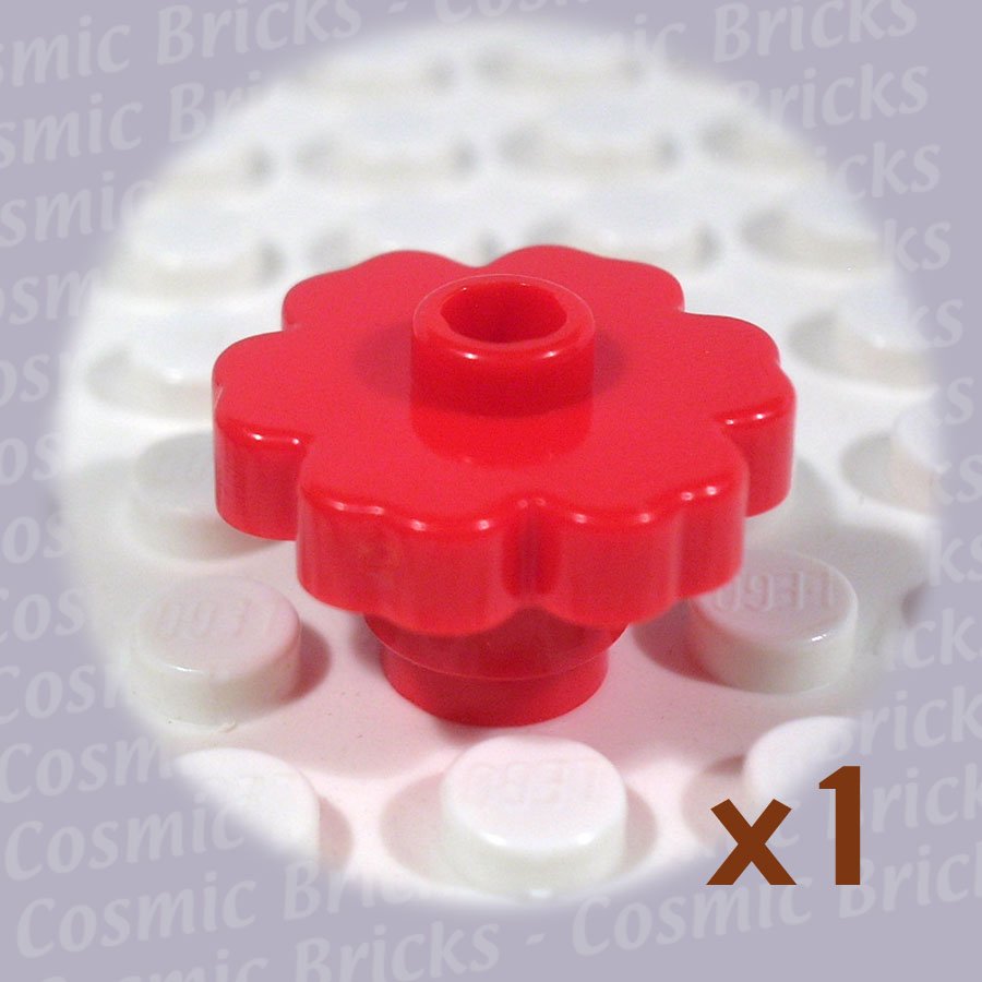 LEGO Red Plant Flower 2x2 Rounded 472821 4728 (single,N)