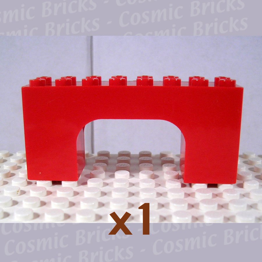 LEGO Red Brick Arch 2x8x3 474321 4743 (single,U)