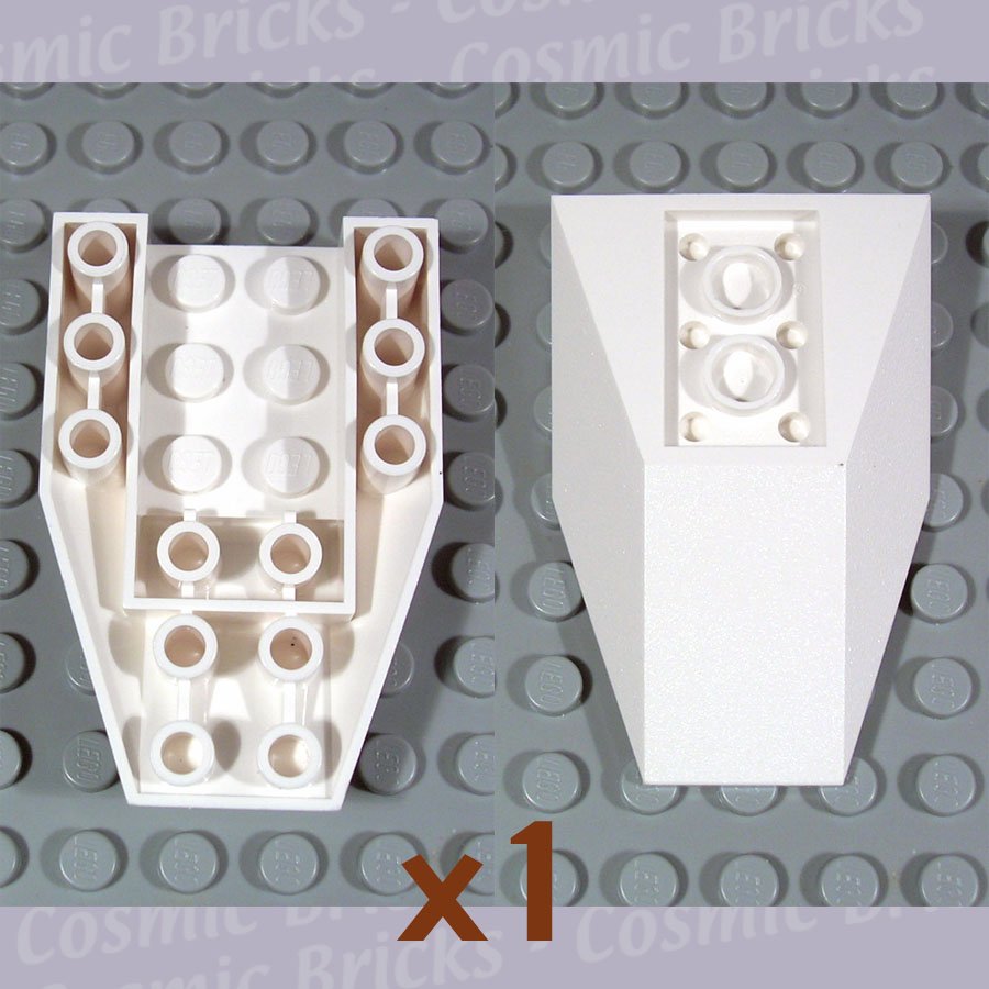 LEGO White Wedge 6x4 Triple Inverted 485601 4856 (single,N)