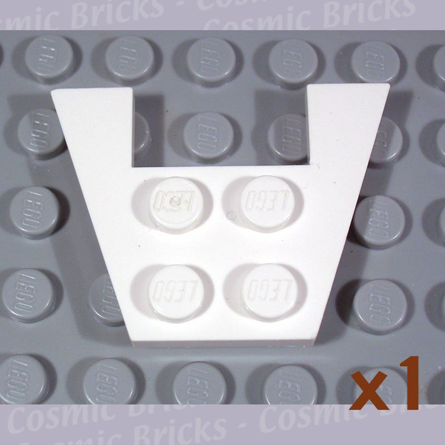LEGO White Wedge Plate 3x4 without Stud Notches 485901 4859 (single,U)