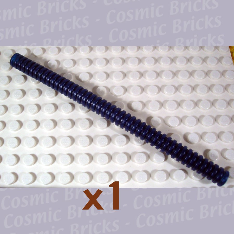LEGO Dark Blue Hose Ribbed 7mm D. 14L 4164180 42620 (single,N)