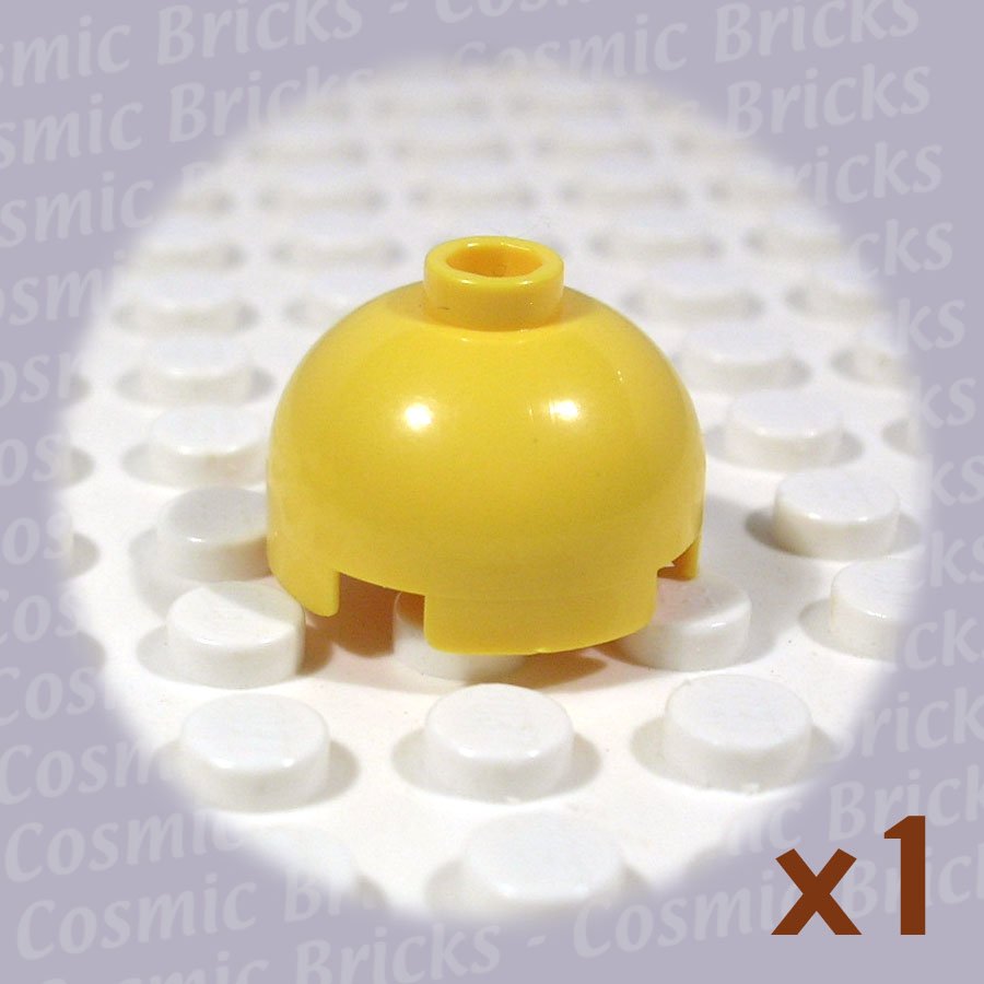 LEGO Yellow Brick Round 2x2 Dome Top 4216656 30367 (single,U)