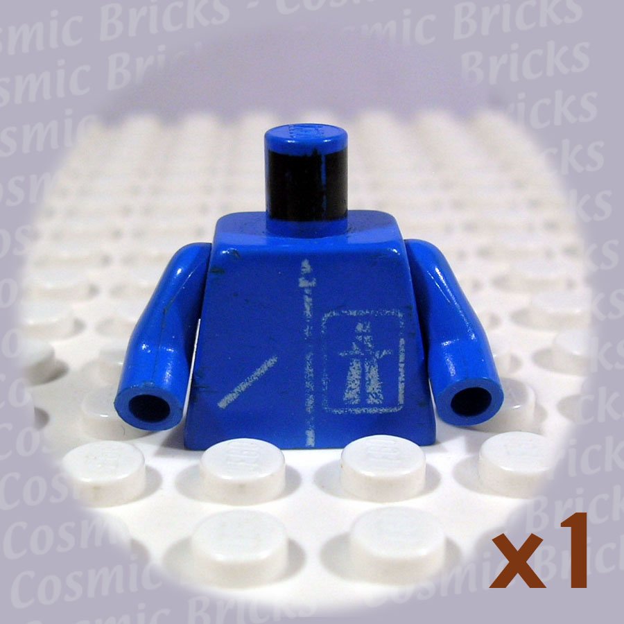 LEGO Blue Torso Highway Pattern (single,U)