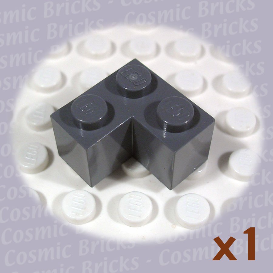 LEGO Dark Bluish Gray Brick 2x2 Corner 4211109 2357 (single,N)