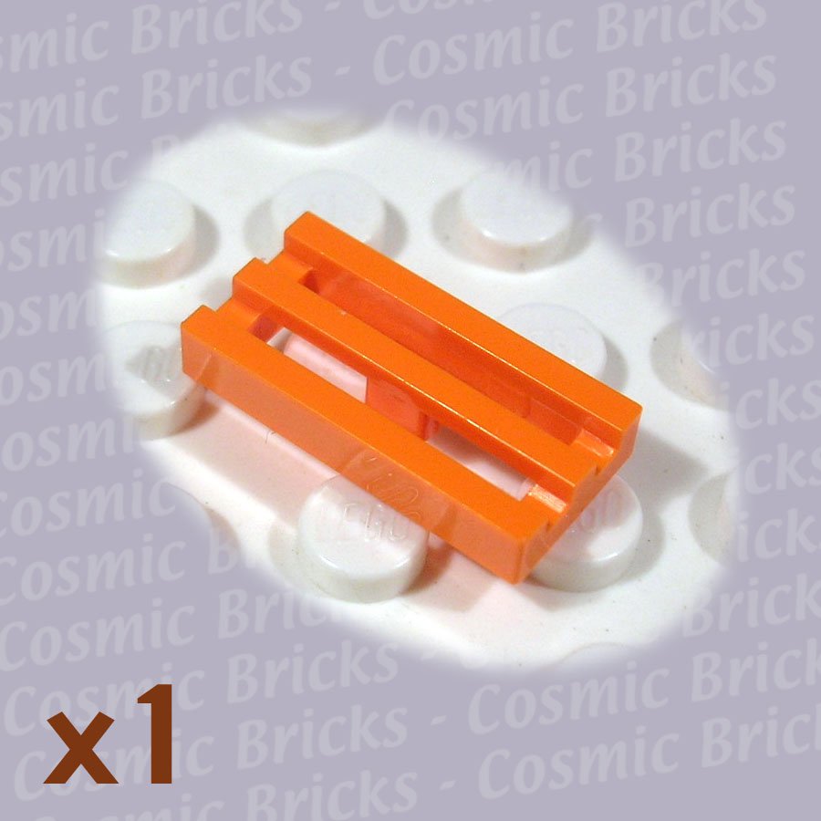 LEGO Orange Tile Modified 1x2 Grill 4125254 2412 (single,N)