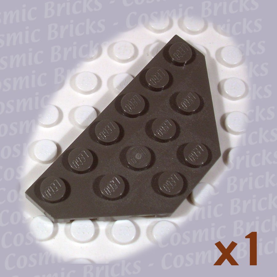 LEGO Dark Gray Wedge Plate 3x6 Cut Corners 241927 2419 (single,U)