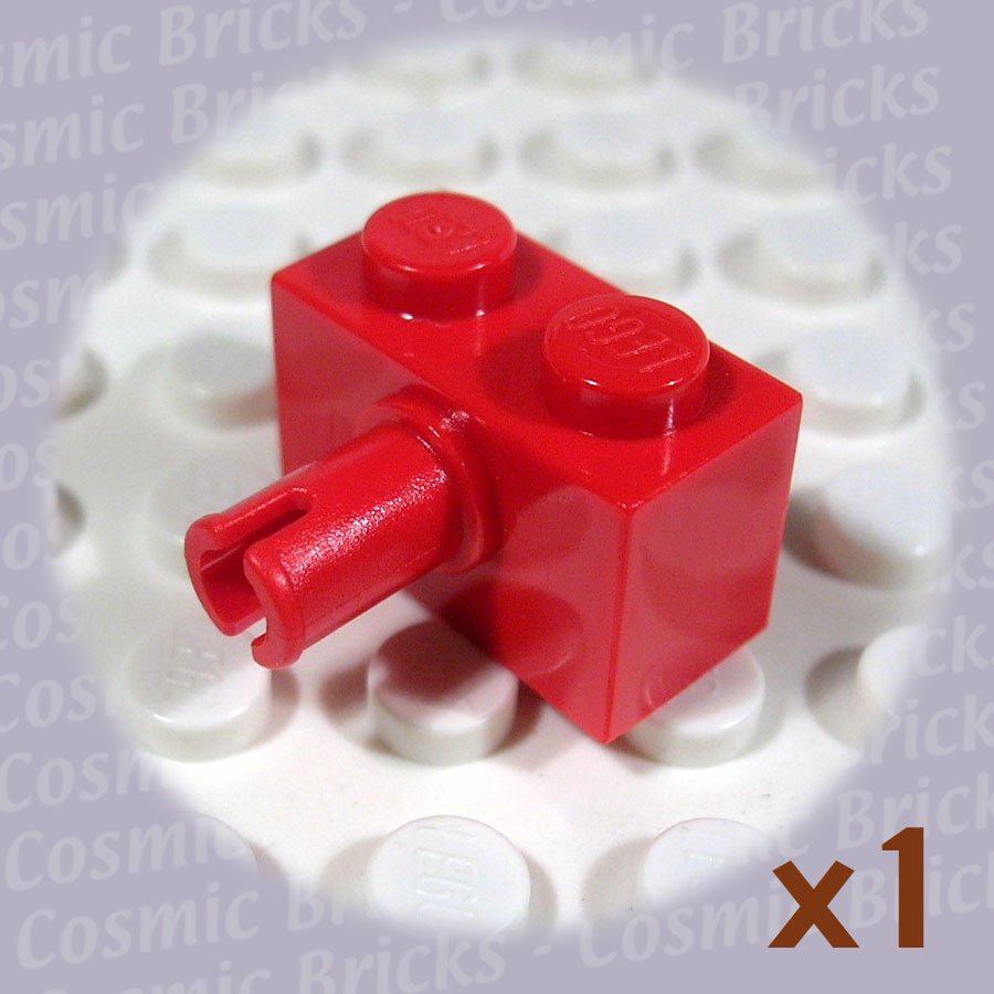 LEGO Bright Red Brick Modified 1x2 Pin 245821 2458 (single,N)