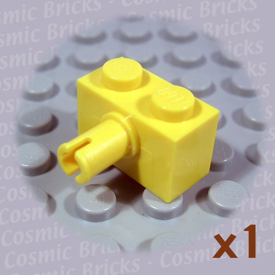 LEGO Yellow Brick Modified 1x2 Pin 245824 2458 (single,N)