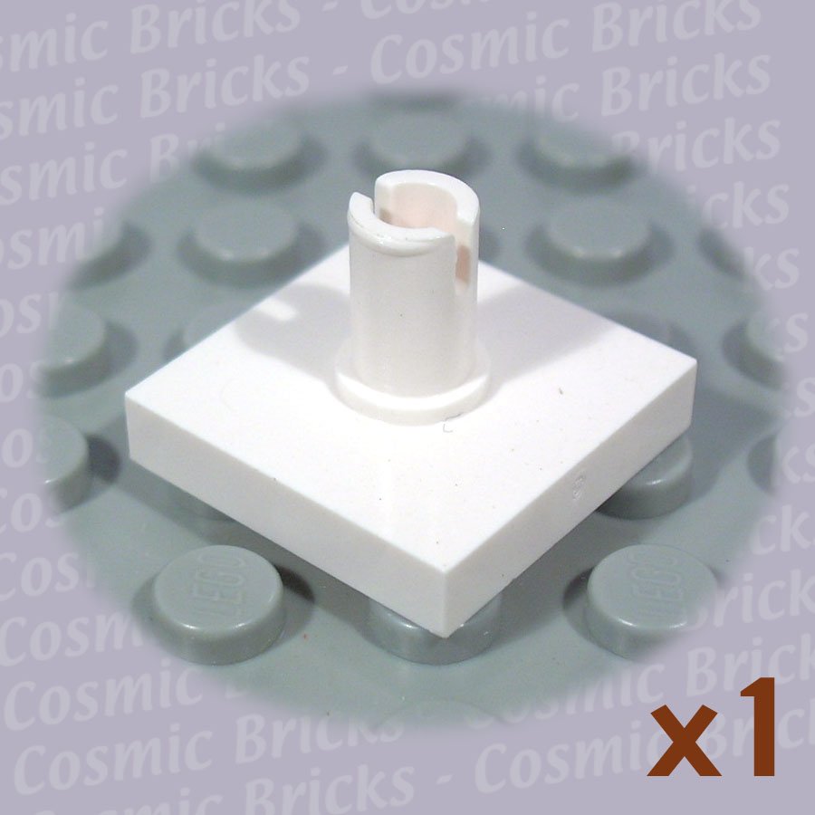 LEGO White Tile Modified 2x2 Pin 246001 2460 (single,N)
