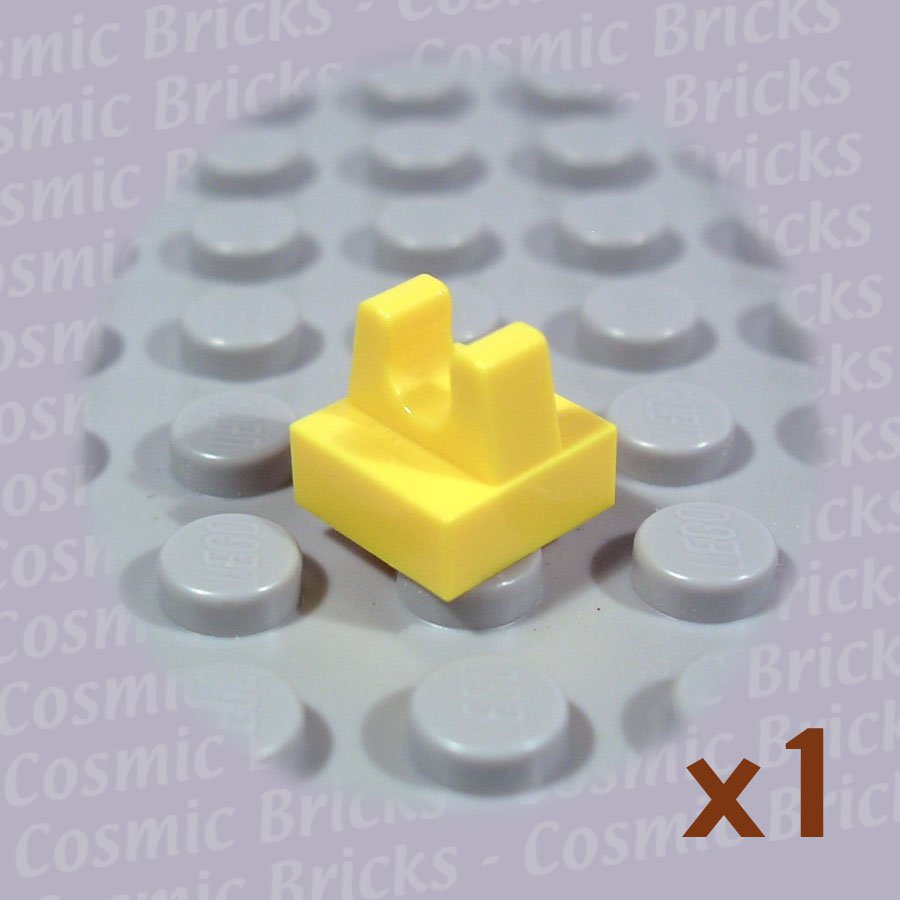 LEGO Yellow Tile Modified 1x1 with Clip 2555 4164060 (single,N)