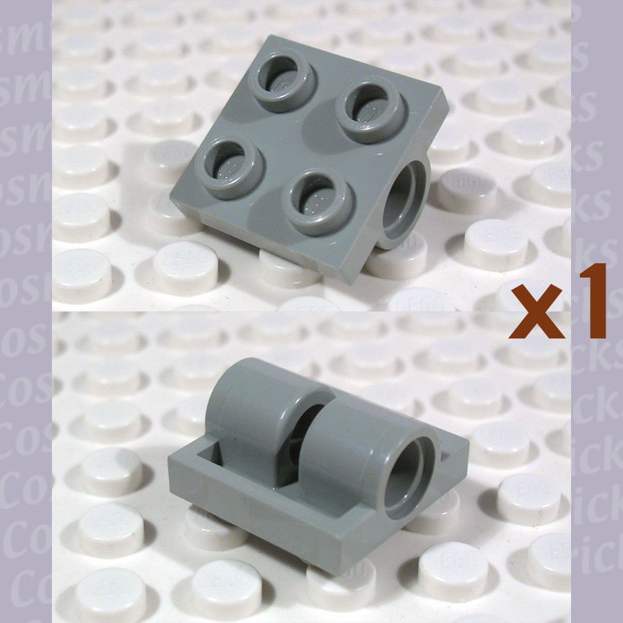 LEGO Light Gray Plate Modified 2x2 with Holes 281702 2817 (single,N)