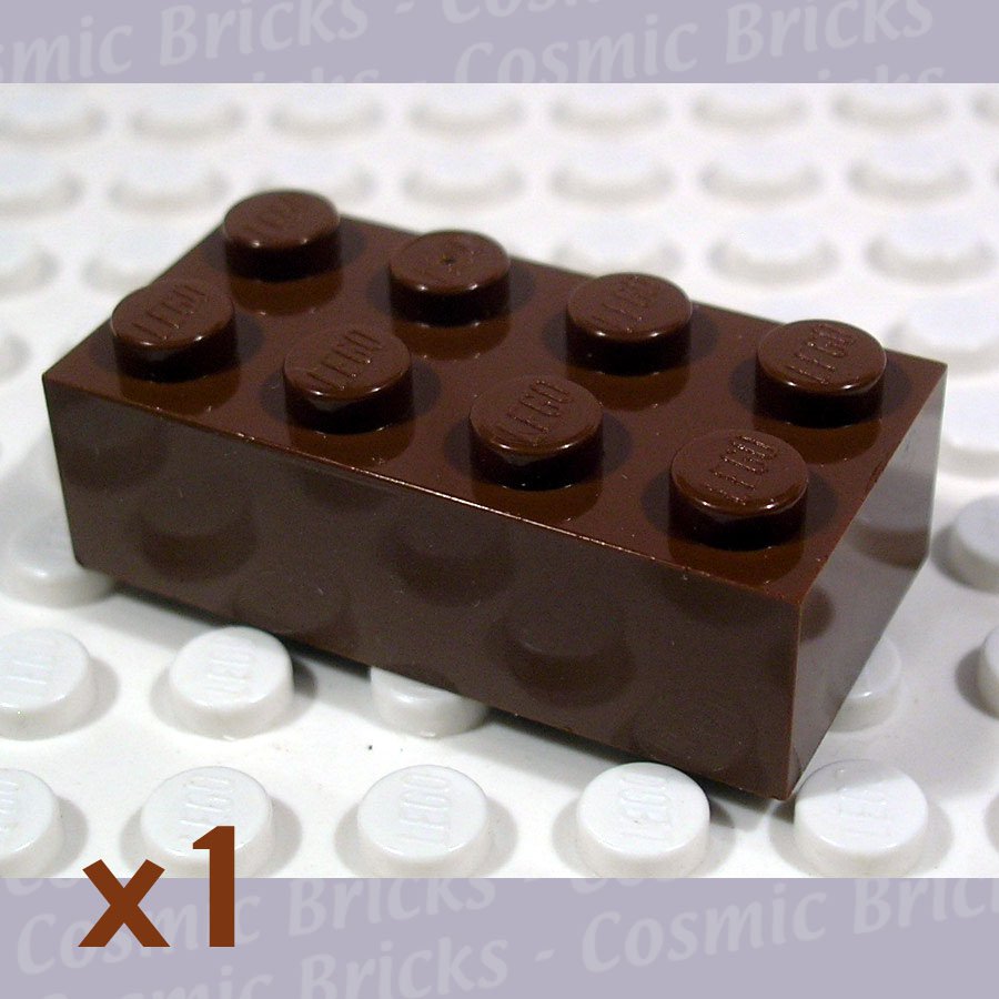 LEGO Brown Brick 2x4 4124052 3001 (single,N)