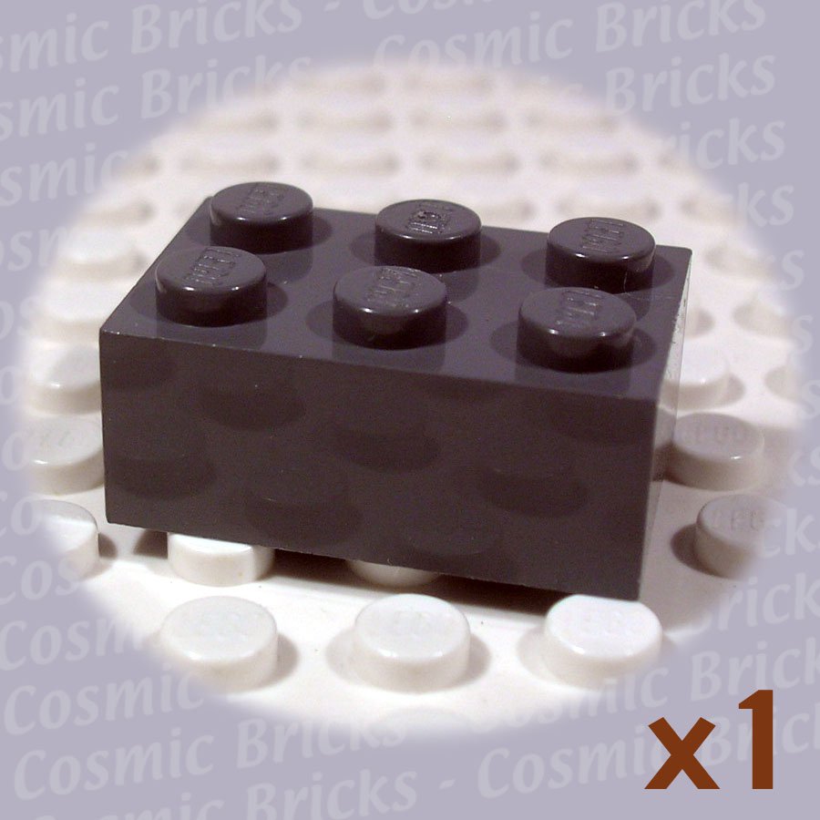 LEGO Dark Bluish Gray Brick 2x3 4211105 3002 (single,N)