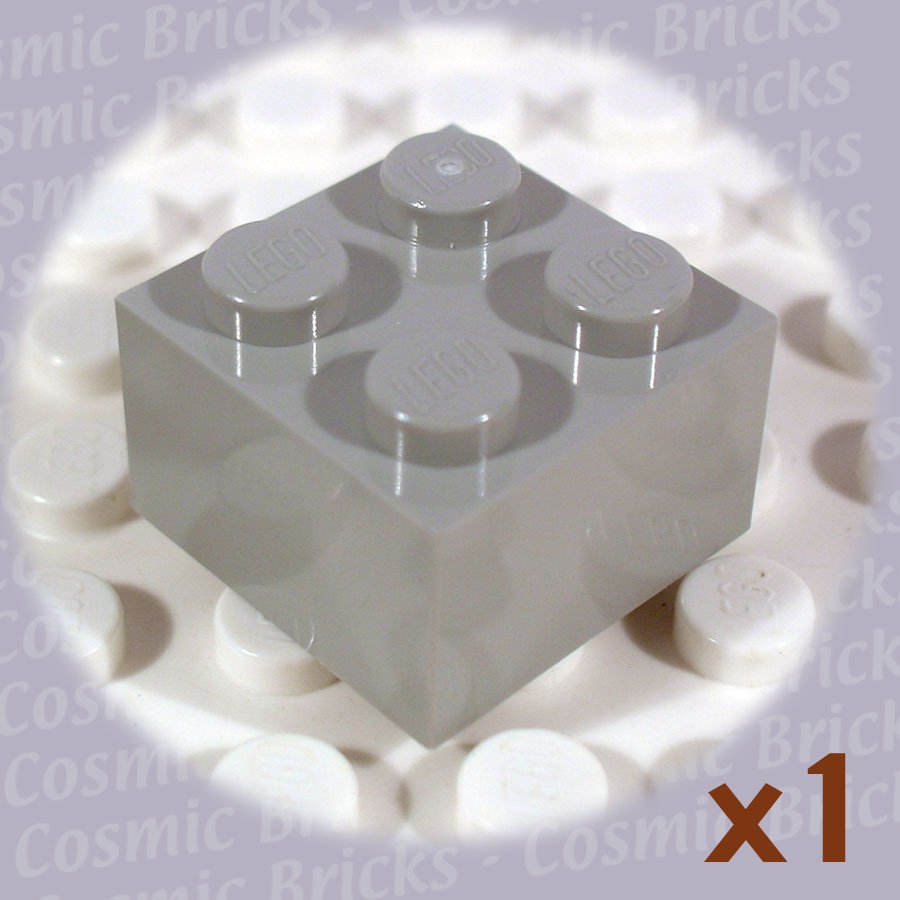 LEGO Light Gray Brick 2x2 300302 3003 (single,N)