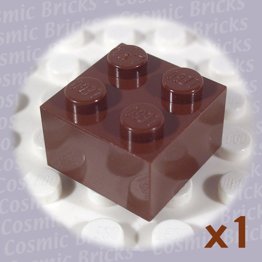 LEGO Brown Brick 2x2 4140745 3003 (single,N)