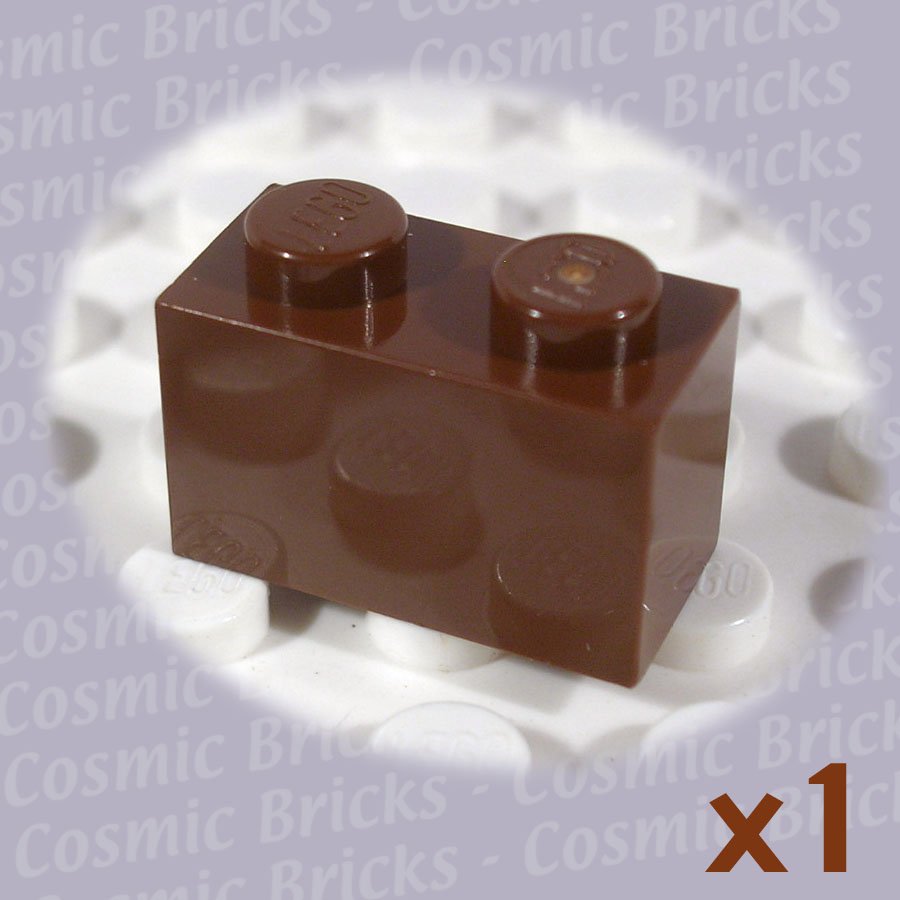 LEGO Brown Brick 1x2 300425 3004 (single,N)