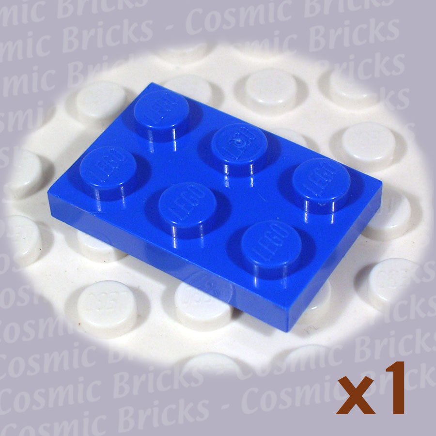 LEGO Blue Plate 2x3 302123 3021 (single,N)