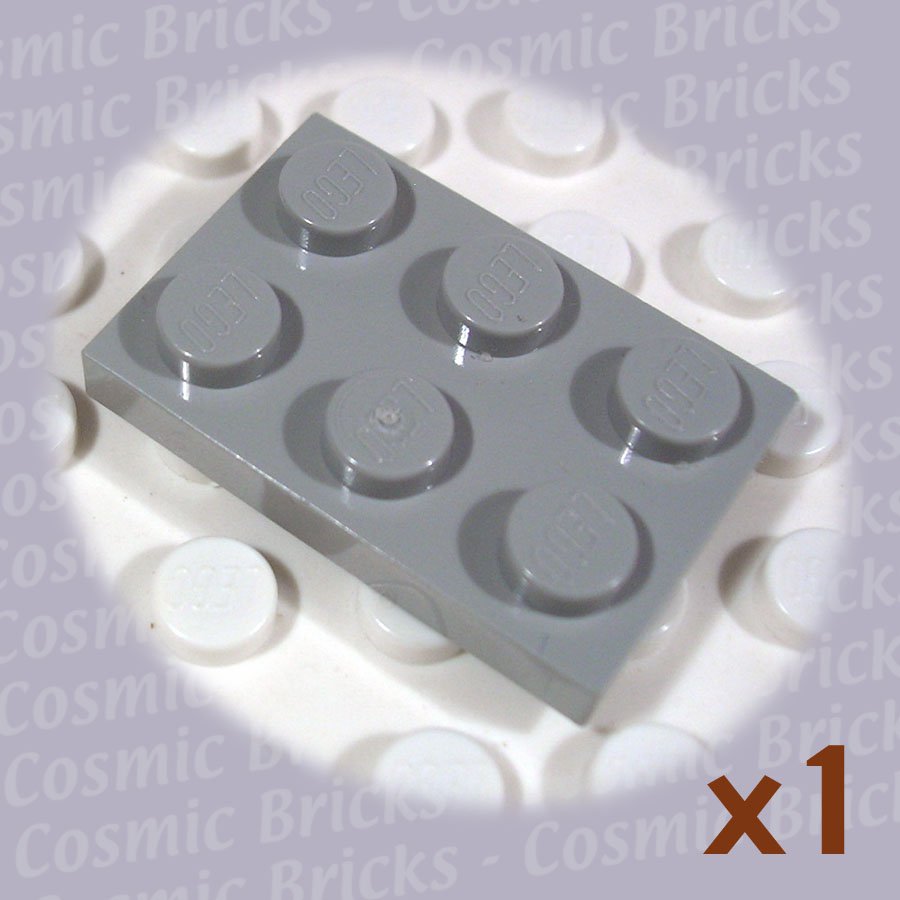 LEGO Light Gray Plate 2x3 302102 3021 (single,N)