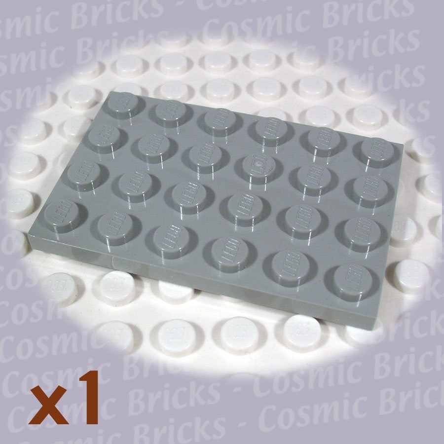 LEGO Light Gray Plate 4x6 303202 3032 (single,N)
