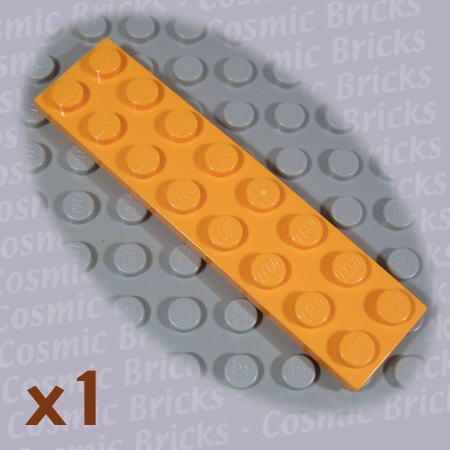 LEGO Medium Orange Plate 2x8 3034 (single,N)