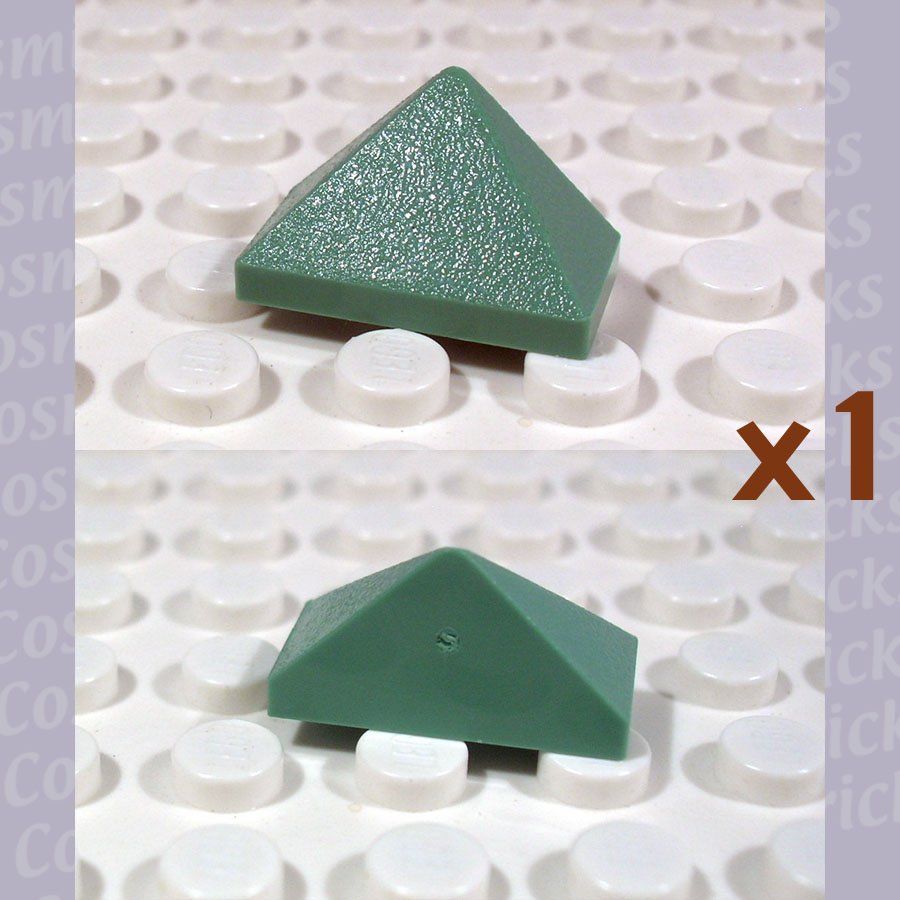 LEGO Sand Green Slope 45 2x1 Triple 4220427 3048 (single,N)