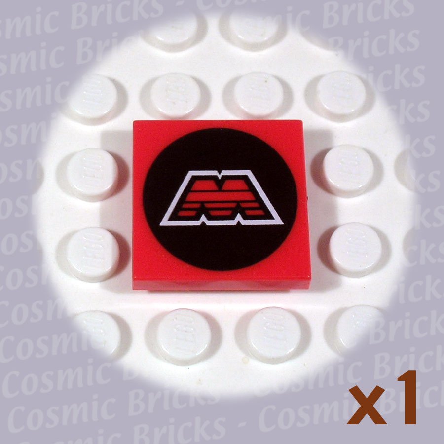 LEGO Red Tile 2x2 MTRON pattern 3068 (single,U)