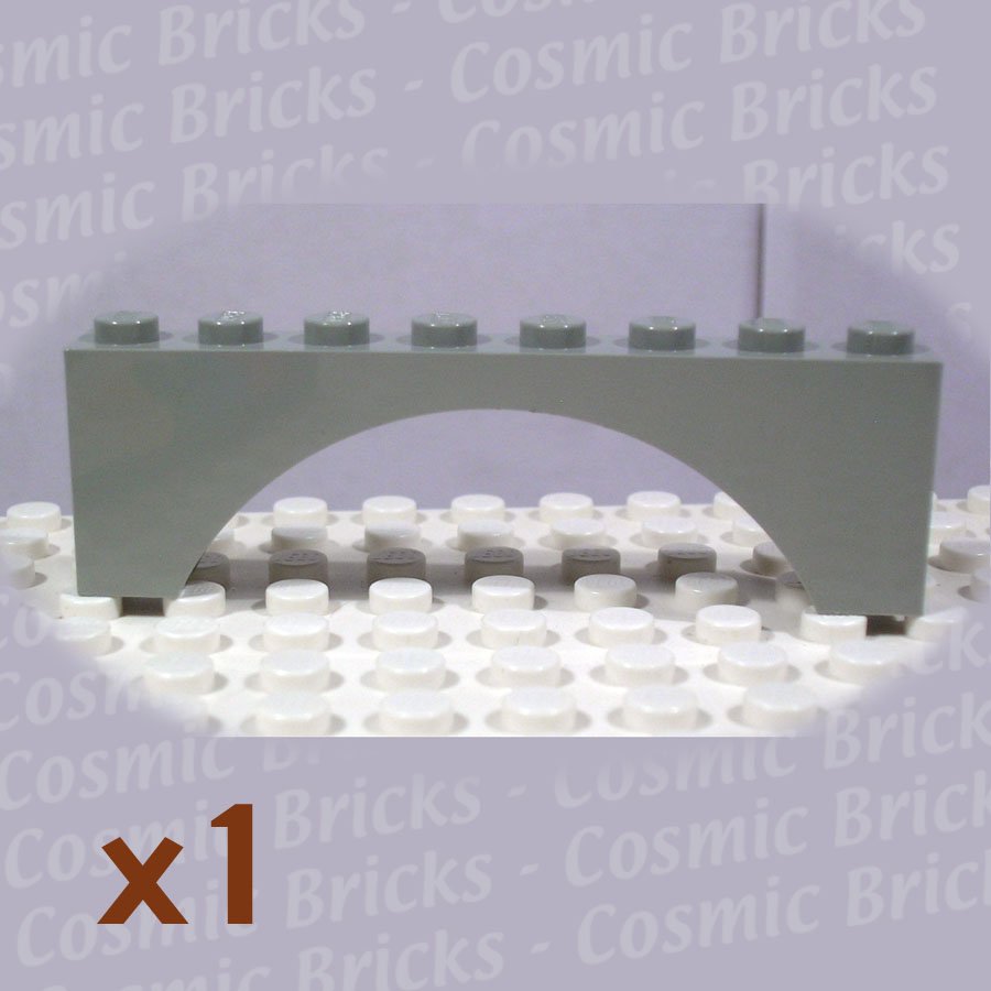 LEGO Light Gray Brick Arch 1x8x2 330802 3308 (single,N)