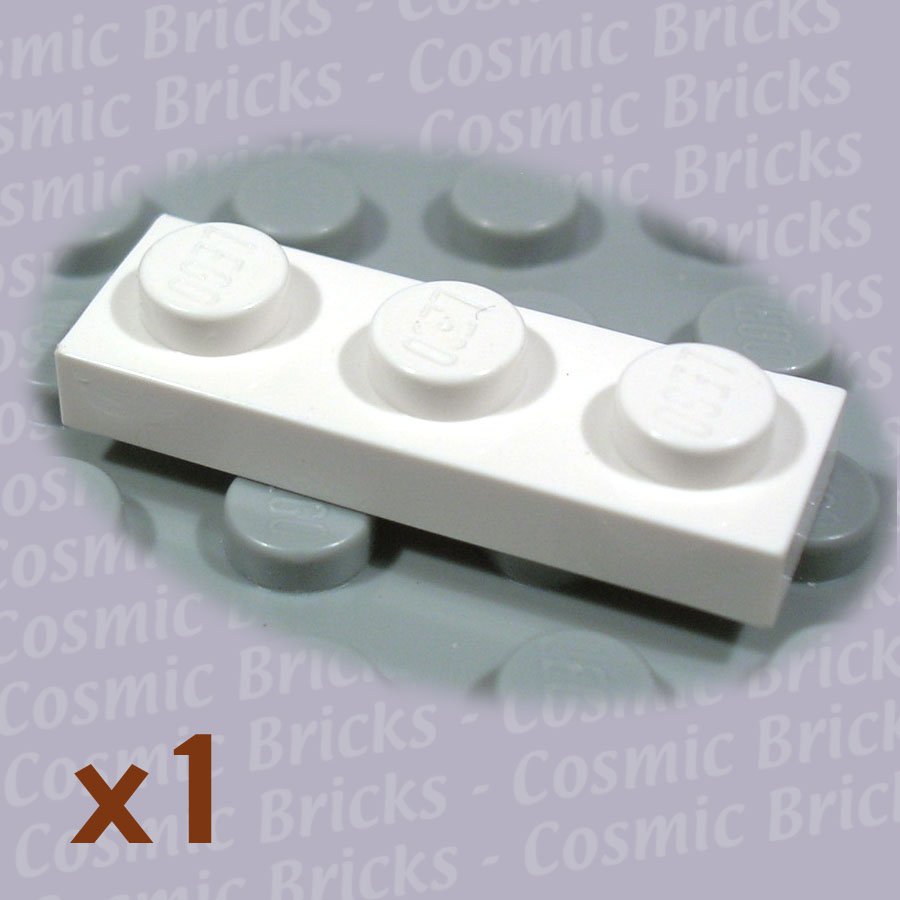 LEGO White Plate 1x3 3623 362301 3623 (single,N)