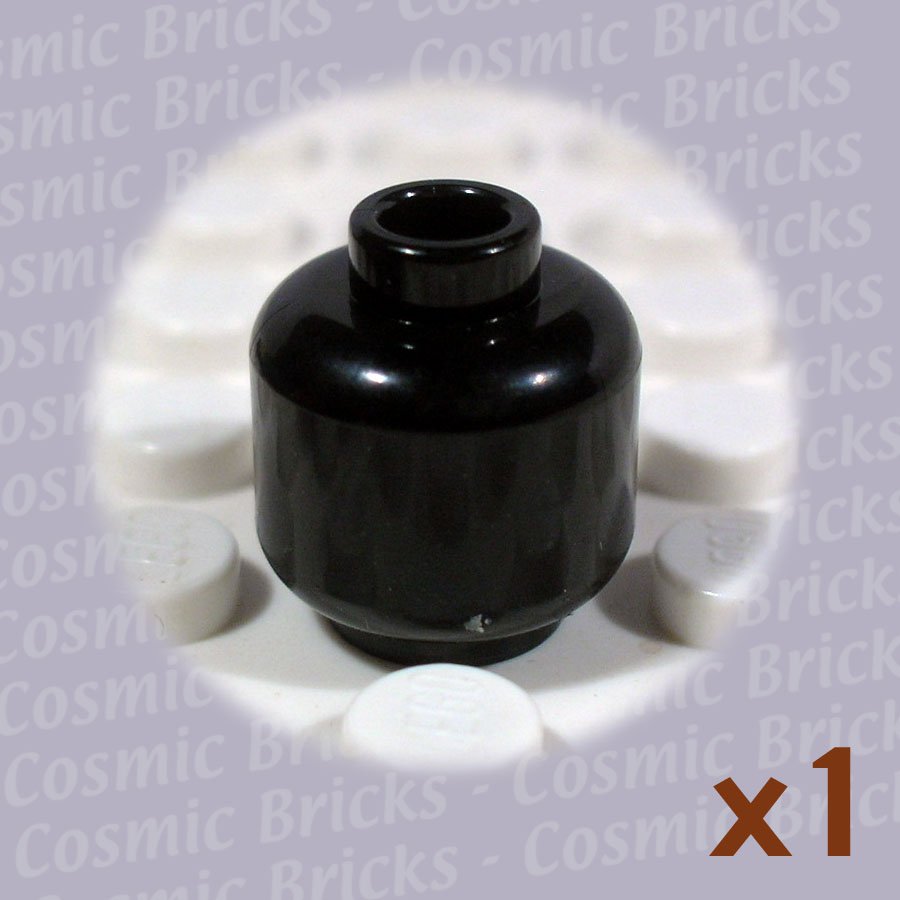 LEGO Black Minifig Head 362626 3626 (single,N)