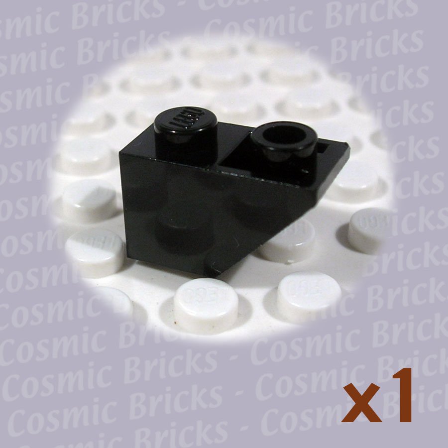 LEGO Black Slope Inverted 45 2x1 366526 3665 (single,U)