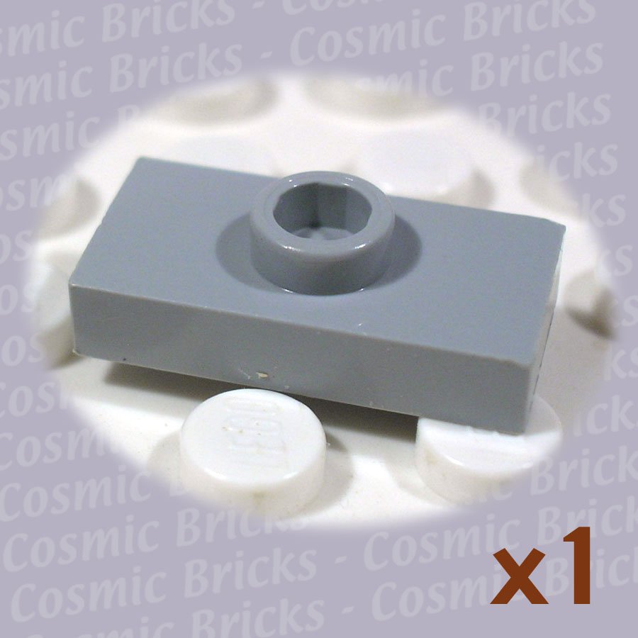 LEGO Light Bluish Gray Plate Modified 1x2 1 Stud 4211451 3794 (single,U)