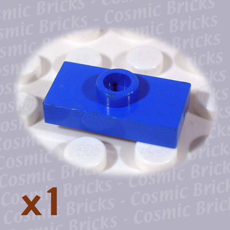 LEGO Blue Plate Modified 1x2 1 Stud 379423 3794 (single,U)