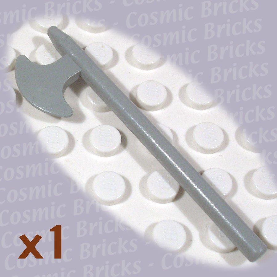 LEGO Light Gray Minifig Weapon Halberd 384802 3848 (single,N)