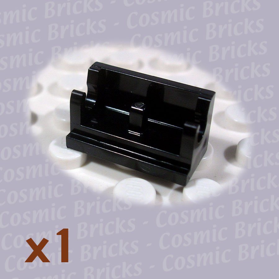 LEGO Black Hinge Brick 1x2 Base 3937 393726 (single,N)