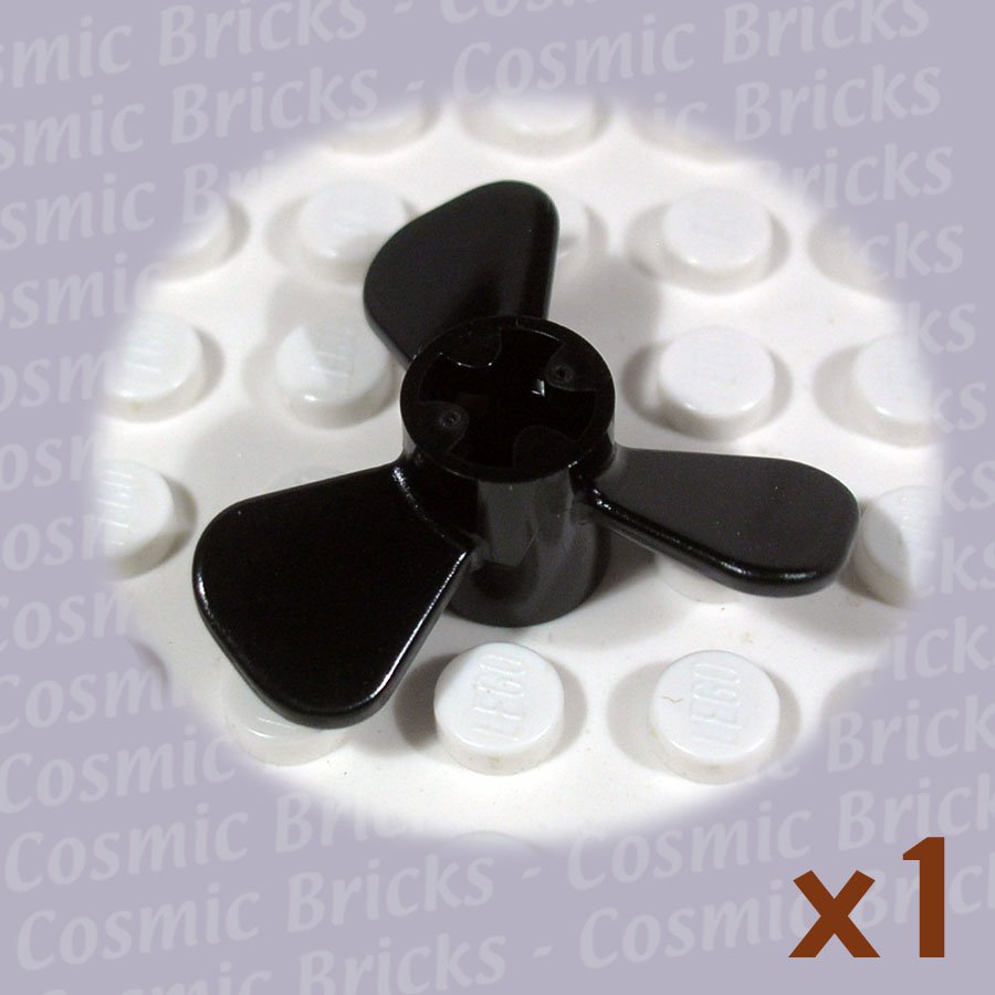 LEGO Black Propeller 3 Blade 3 D 604126 6041 (single,N)