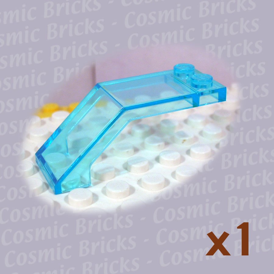 LEGO Trans Light Blue Windscreen 5x2x1.6 607042 6070 (single,U)