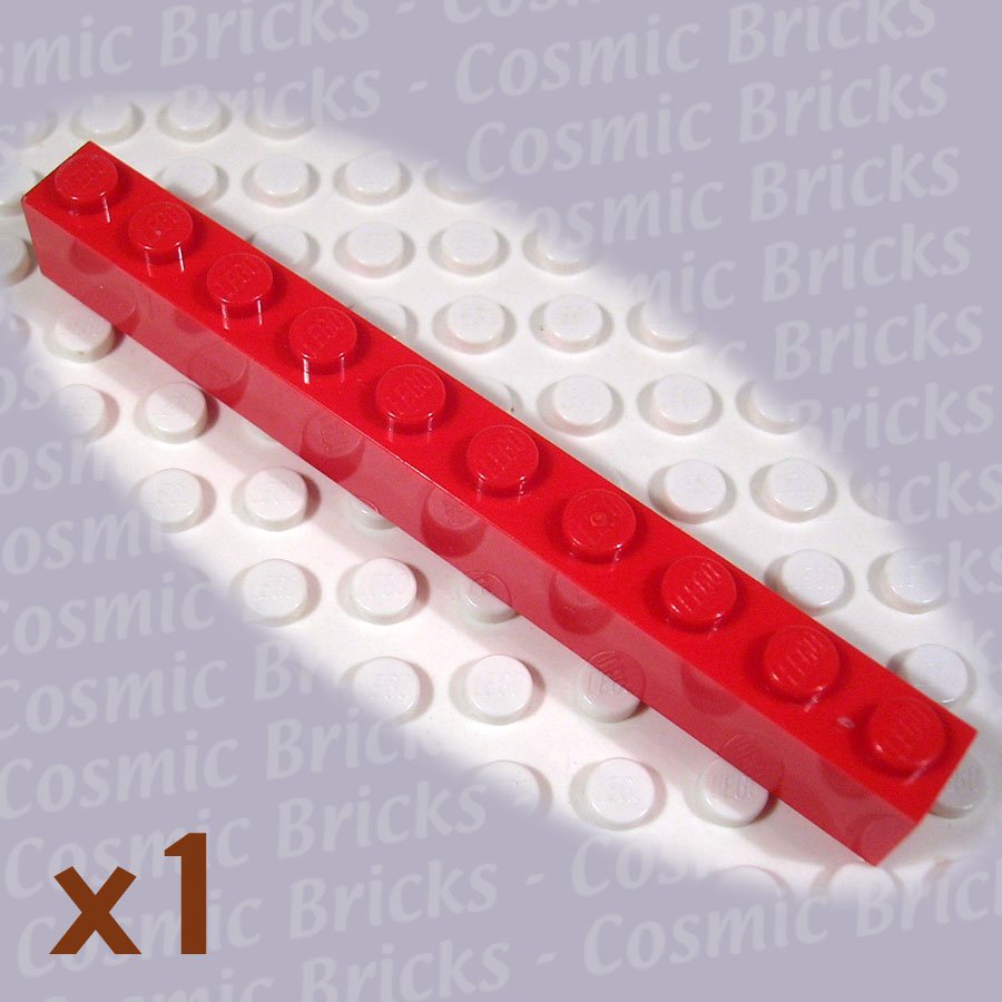 LEGO Red Brick 1x10 611121 6111 (single,N)