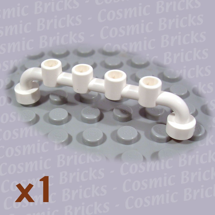 LEGO White Bar 1x6 Studs Open 4288961 6140 (single,N)