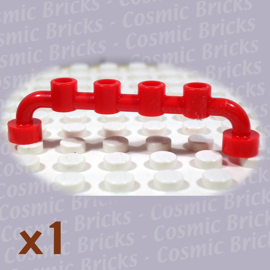 LEGO Bright Red Bar 1x6 Studs Open 4289557 6140 (single,U)