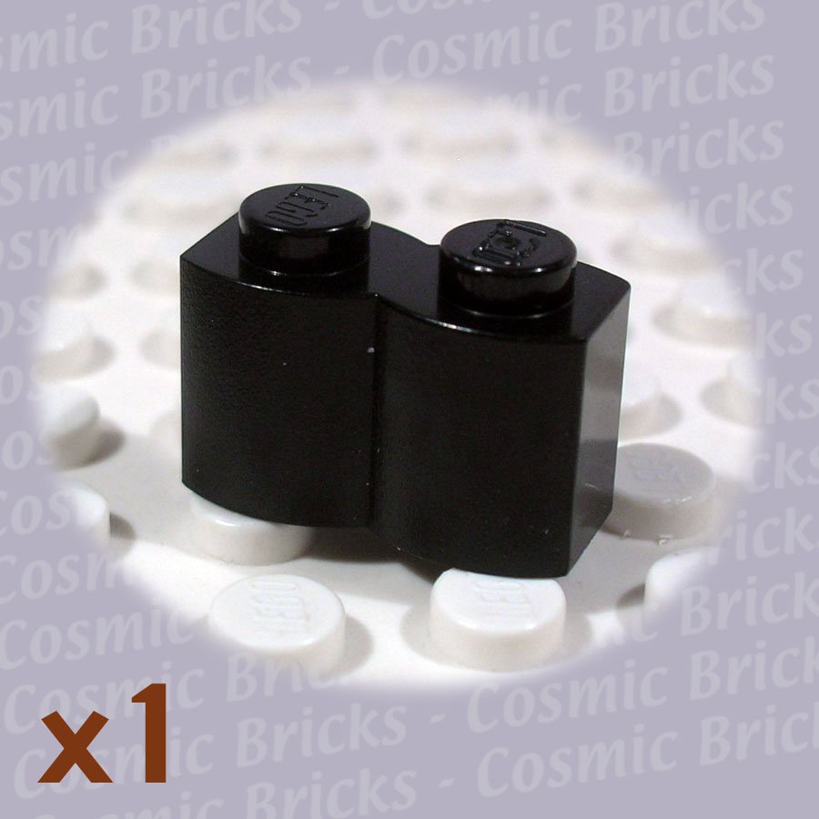 LEGO Black Brick Modified 1x2 Log 4121914 30136 (single,U)