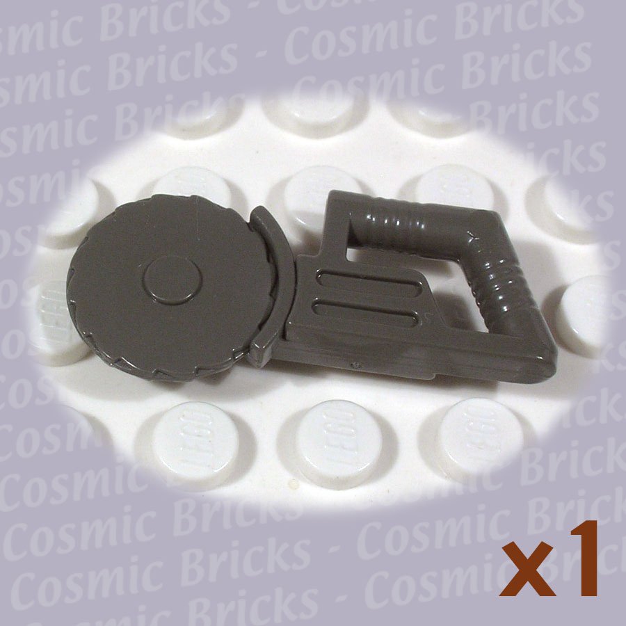LEGO Dark Gray Minifig Utensil Circular Blade Saw 4113834 30194 (single,U)