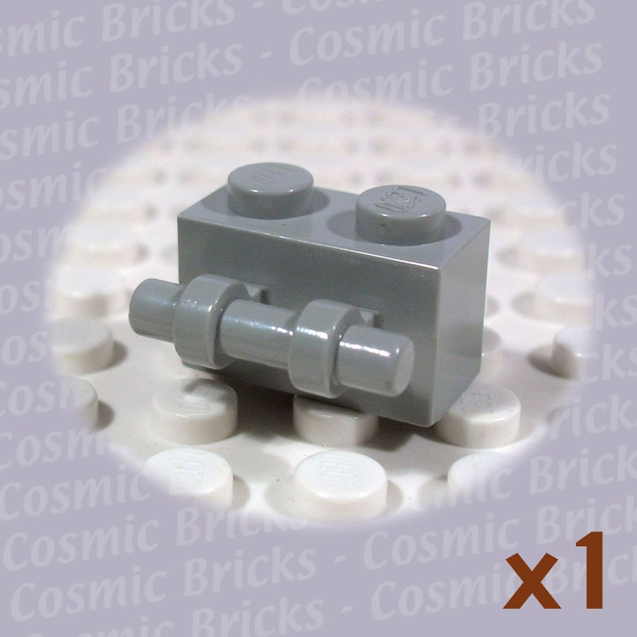 LEGO Light Gray Brick Modified 1x2 Handle 30236 (single,U)