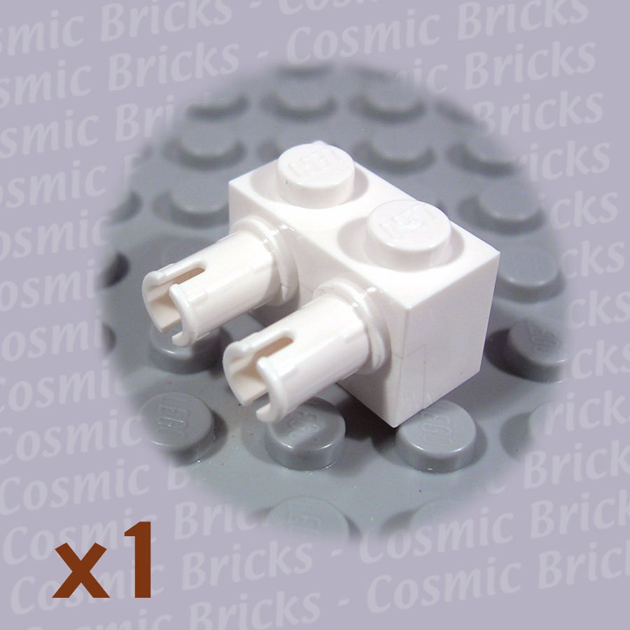 LEGO White Brick Modified 1x2 2 Pins 4143276 30526 (single,N)