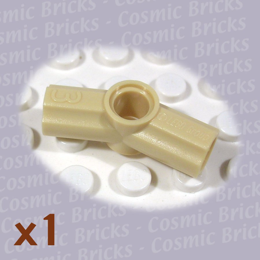 LEGO Tan Technic Axle Pin Connector Angled #3 4140463 32016 (single,N)