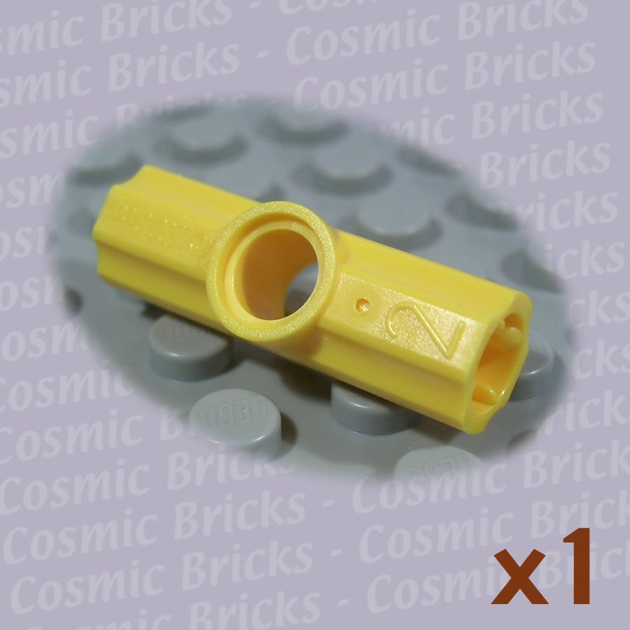 LEGO Yellow Technic Axle Pin Connector Angled #2 32034 (single,N)