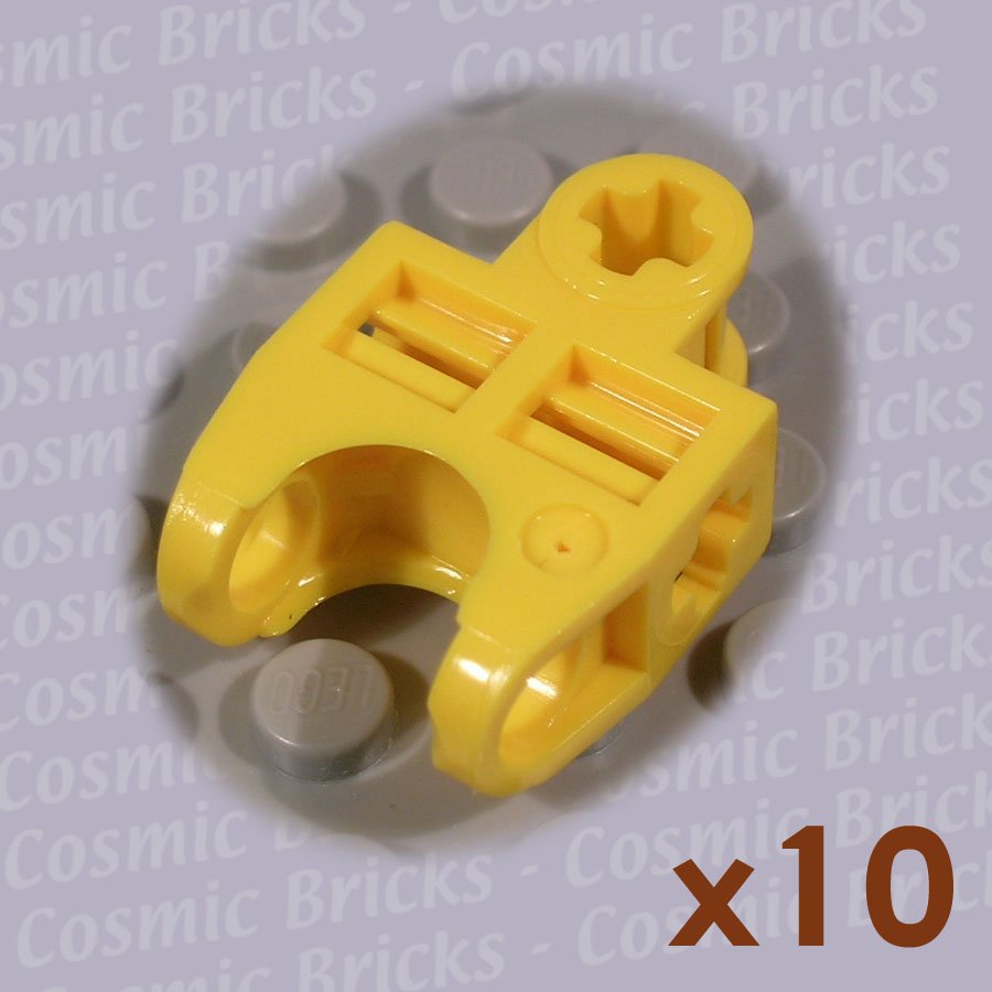 LEGO Bright Yellow Technic Axle Connector 2x3 Ball Socket 4120123 32174 (10 pack,N)