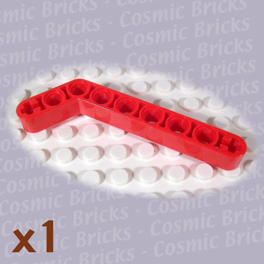 LEGO Red Technic Liftarm 1x9 Bent (7-3) Thick 4141743 32271 (single,N)