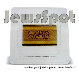 GLASS MATZAH PLATE BRO30 CM