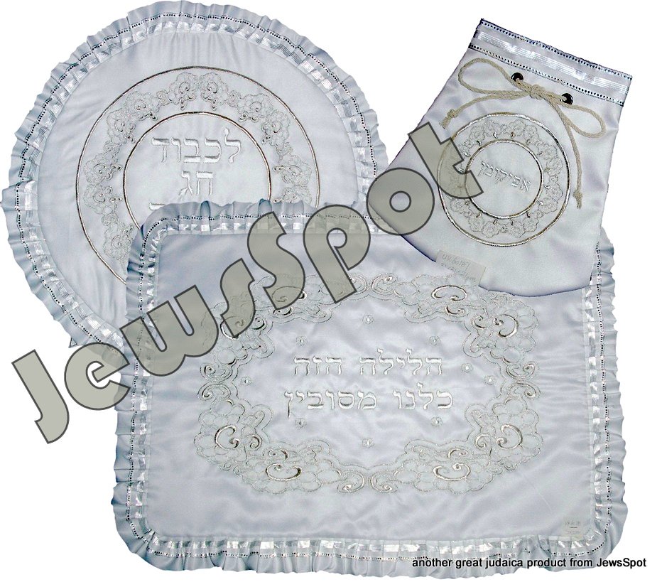 FANCY PESACH SET + AFIKUMEN + TOWEL